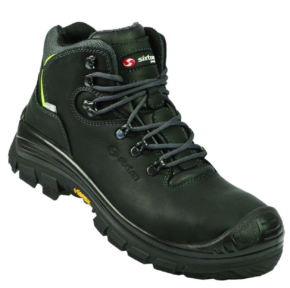 SIXTON Stelvio HDry Waterproof Black Safety Boot S3. protexU