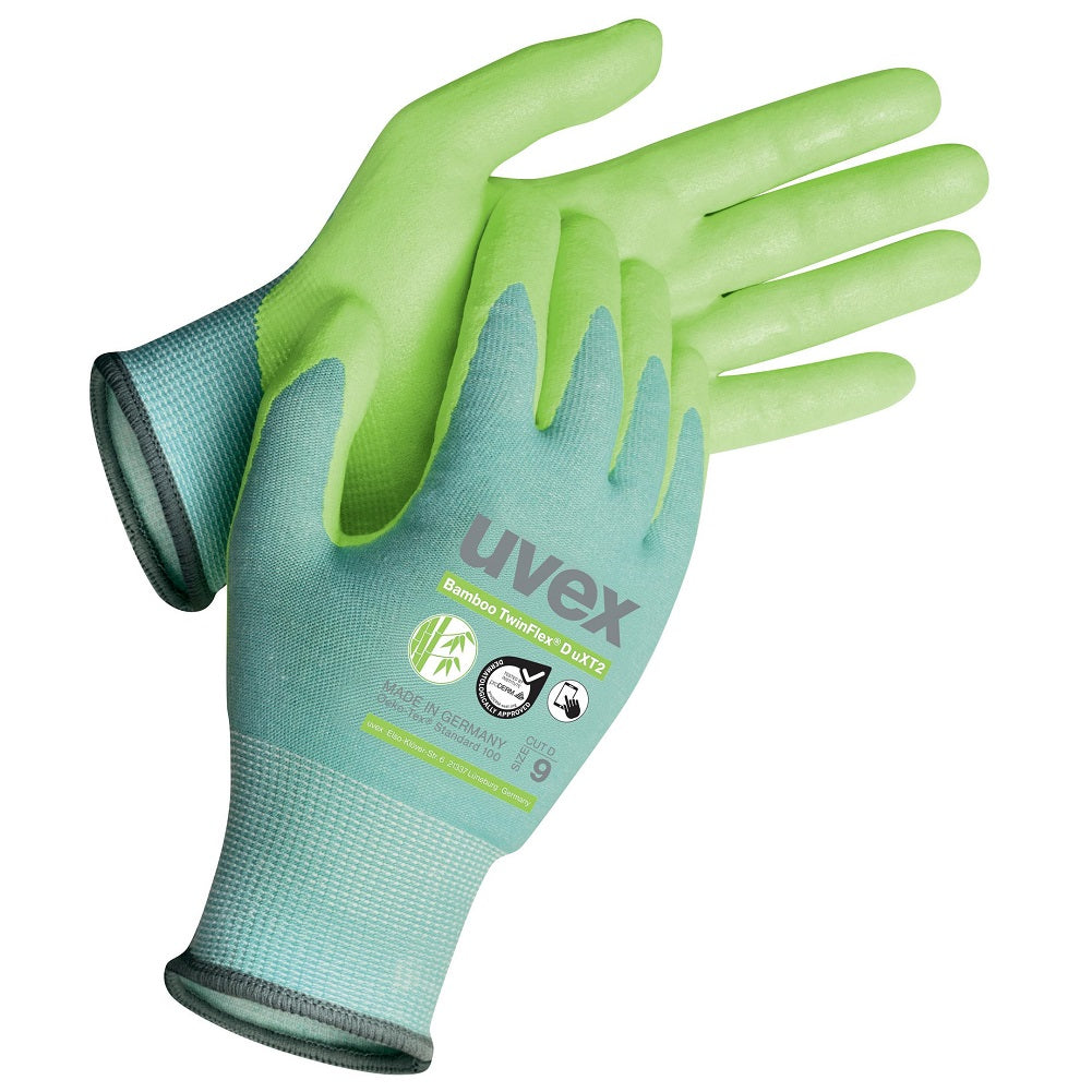 uvex Bamboo TwinFlex® D uXT2 Cut D Bamboo TwinFlex Safety Gloves. protexU
