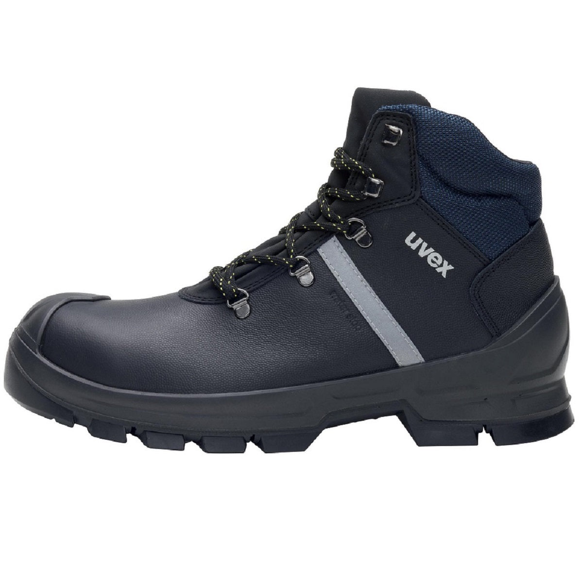 65122 uvex 2 construction leather industrial safety boots S3 SRC protexu left side view