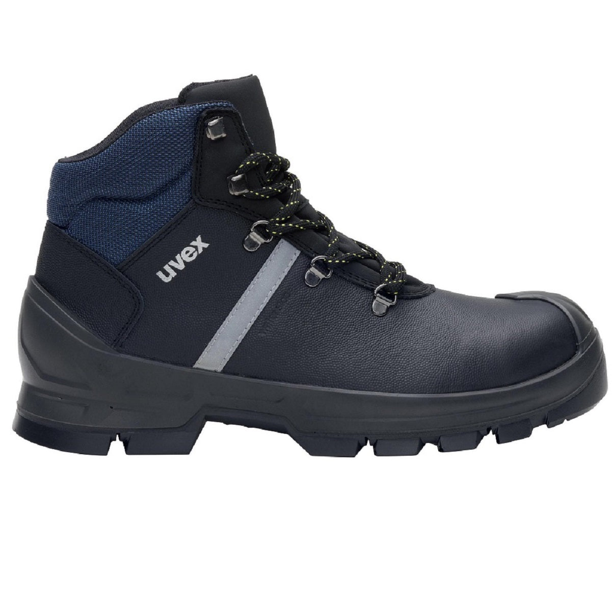 65122 uvex 2 construction leather industrial safety boots S3 SRC protexu side view
