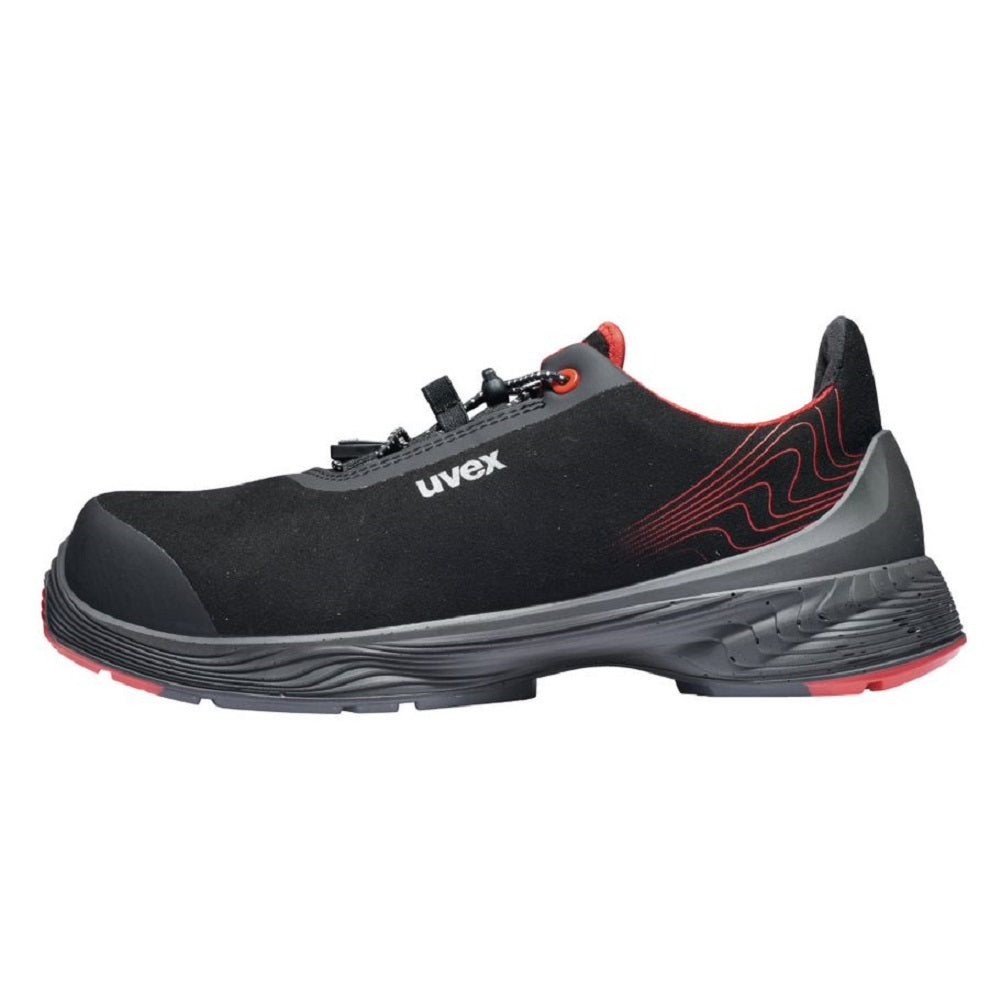 68382 uvex G2 safety trainers black red Metal-Free S3 SRC protexu