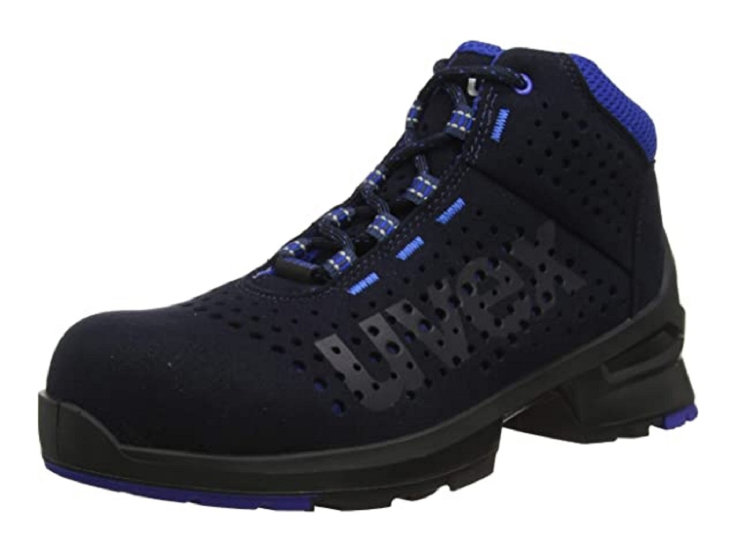 uvex 1 85328 uvex 1 safety boots perforated microsuede uppers blue S1 SRC protexU