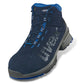 uvex 1 safety boots blue perforated microsuede upper S1 SRC 85328 lace-up, composite toe, protexU
