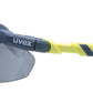 uvex safety glasses tint lens. Adjustable length arms. protexU