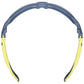 uvex safety glasses9183281 i-5 yellow anthracite, tint lens. Top View. protexU