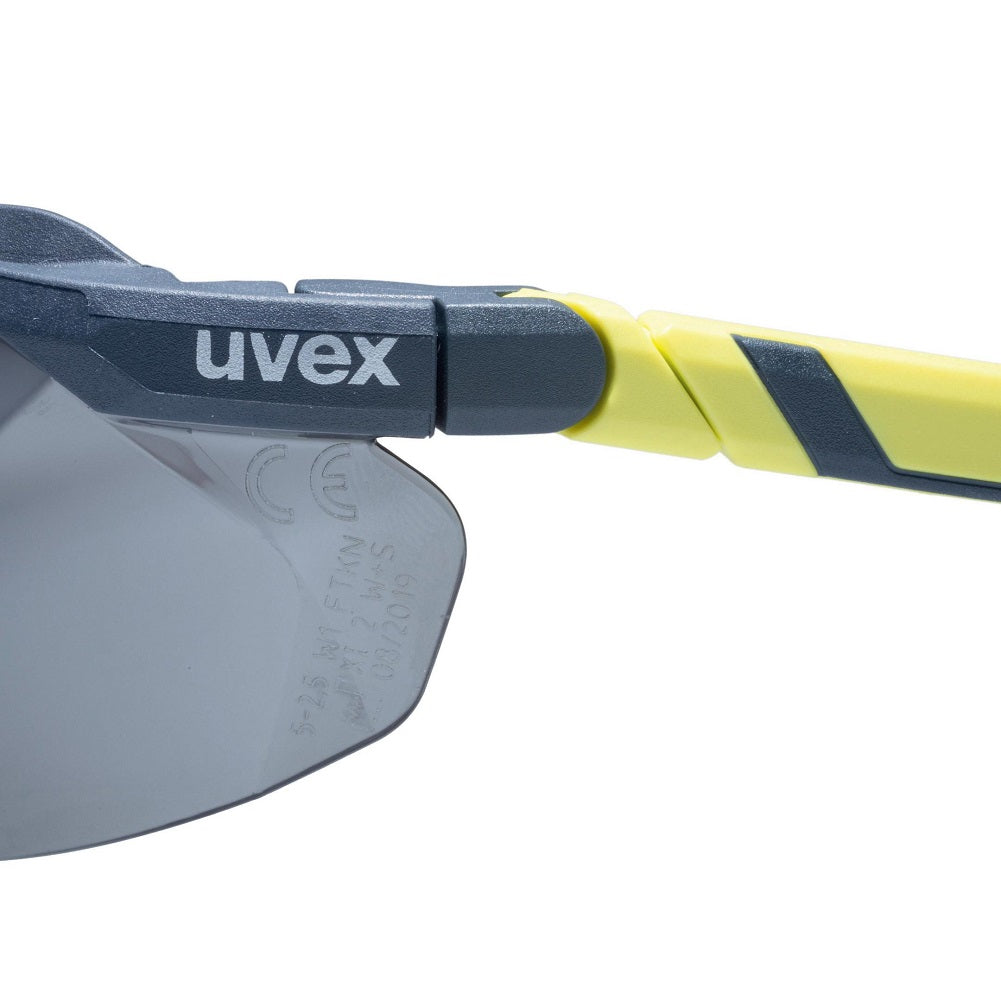 uvex safety glasses9183281 i-5 yellow anthracite, tint lens. Adjustable tilt arms. protexU