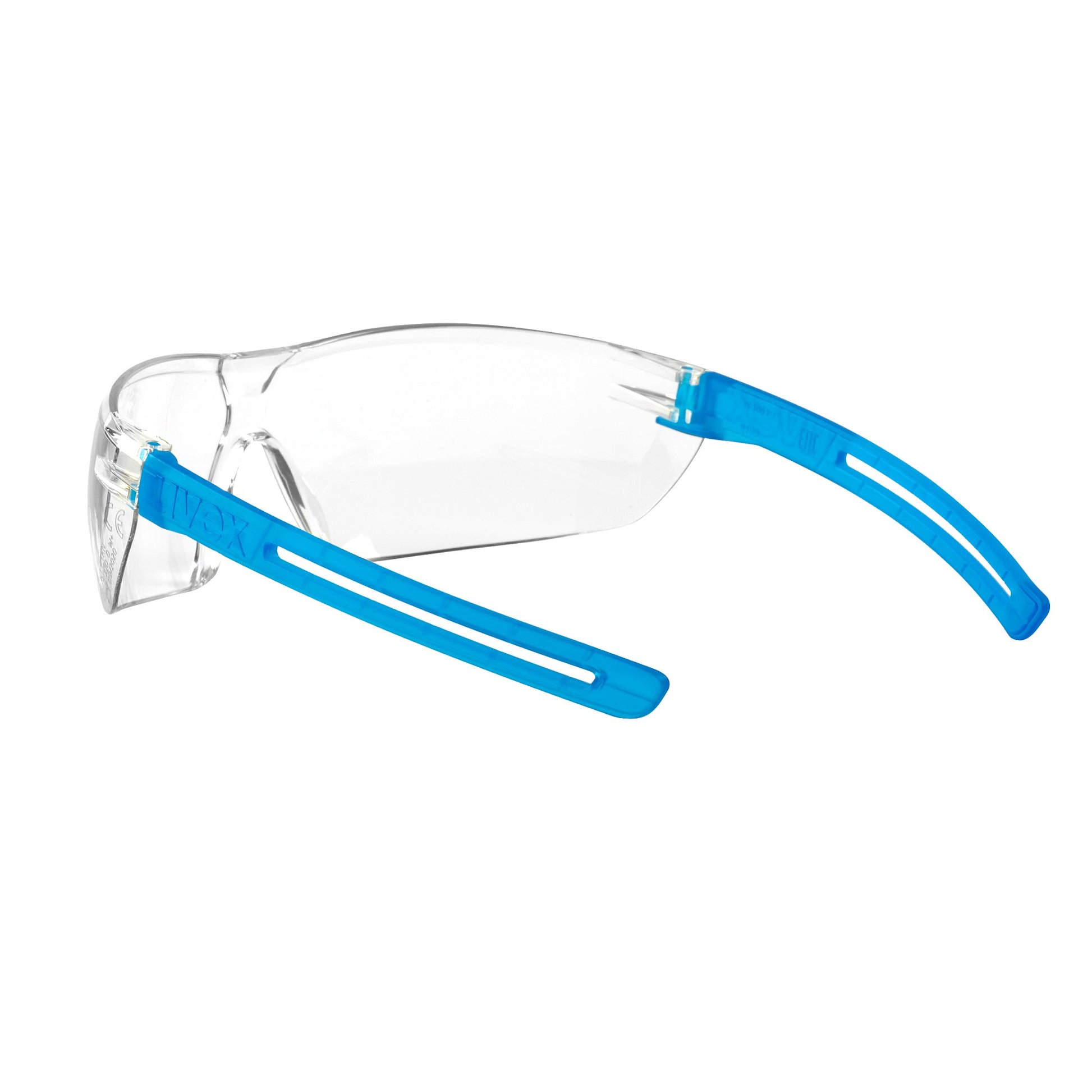 uvex x-fit Safety Glasses. Certified according to EN 166 (personal eye protection) and EN 170 (UV protection filter). protexU