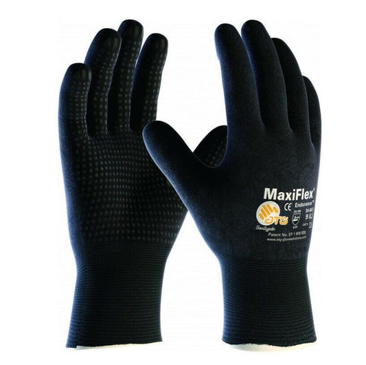 ATG MaxiFlex Endurance Gloves MicroDot Palm Black 42-847