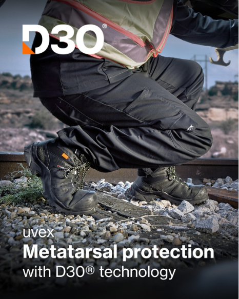 uvex D30 safety footwear technology