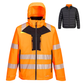 Orange Portwest Hi Vis Safety 4-in-1 Jacket with reflective stripes. from protexU