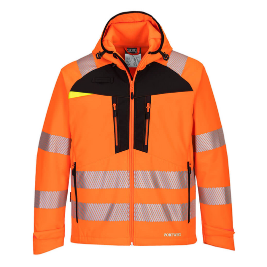 DX475 Portwest Hi-Vis Softshell Jacket Orange protexU