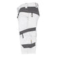 Dassy Axis White Shorts For Painters, Decorators and Plasterers. Side View. protexU