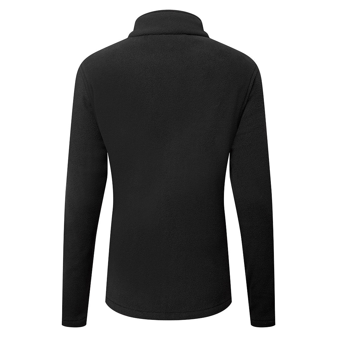 Women's Black zip-up fleece jacket for work or lifestyle. Portwest fleece jacket for women. protexU