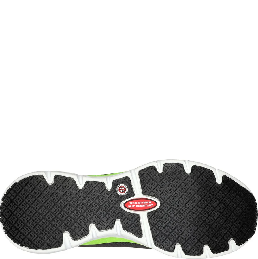 Skechers Work Arch Fit Ringstap Safety Trainer S3 SRC ESD Grey/Yellow, protexU, slip-resistant sole