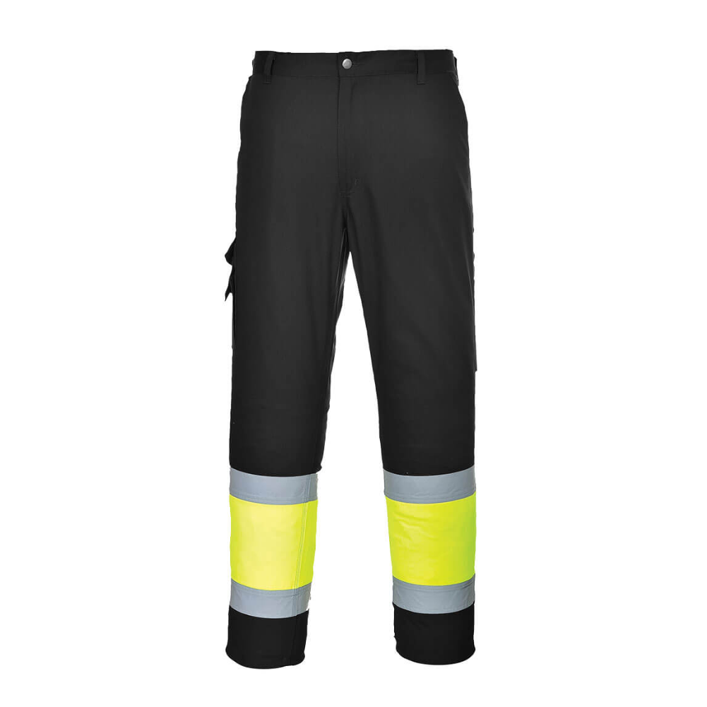 Portwest E049 - Hi-Vis Contrast Class 1 Service Trousers 