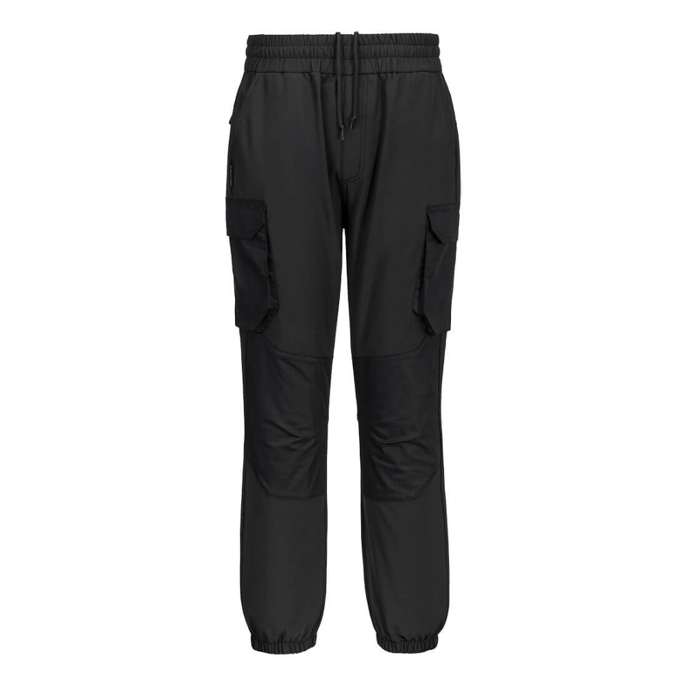 Portwest KX304 Cargo Work Jogger Black Zip Pockets Side Pockets protexU