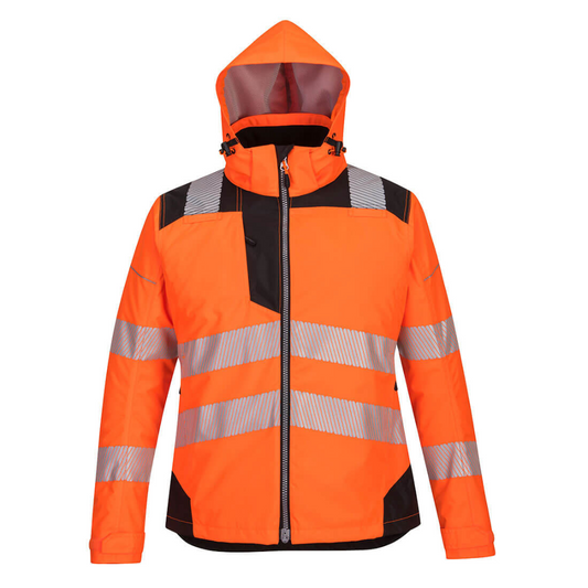 Portwest PW3 Hi-Vis Women's Winter Jacket - Orange