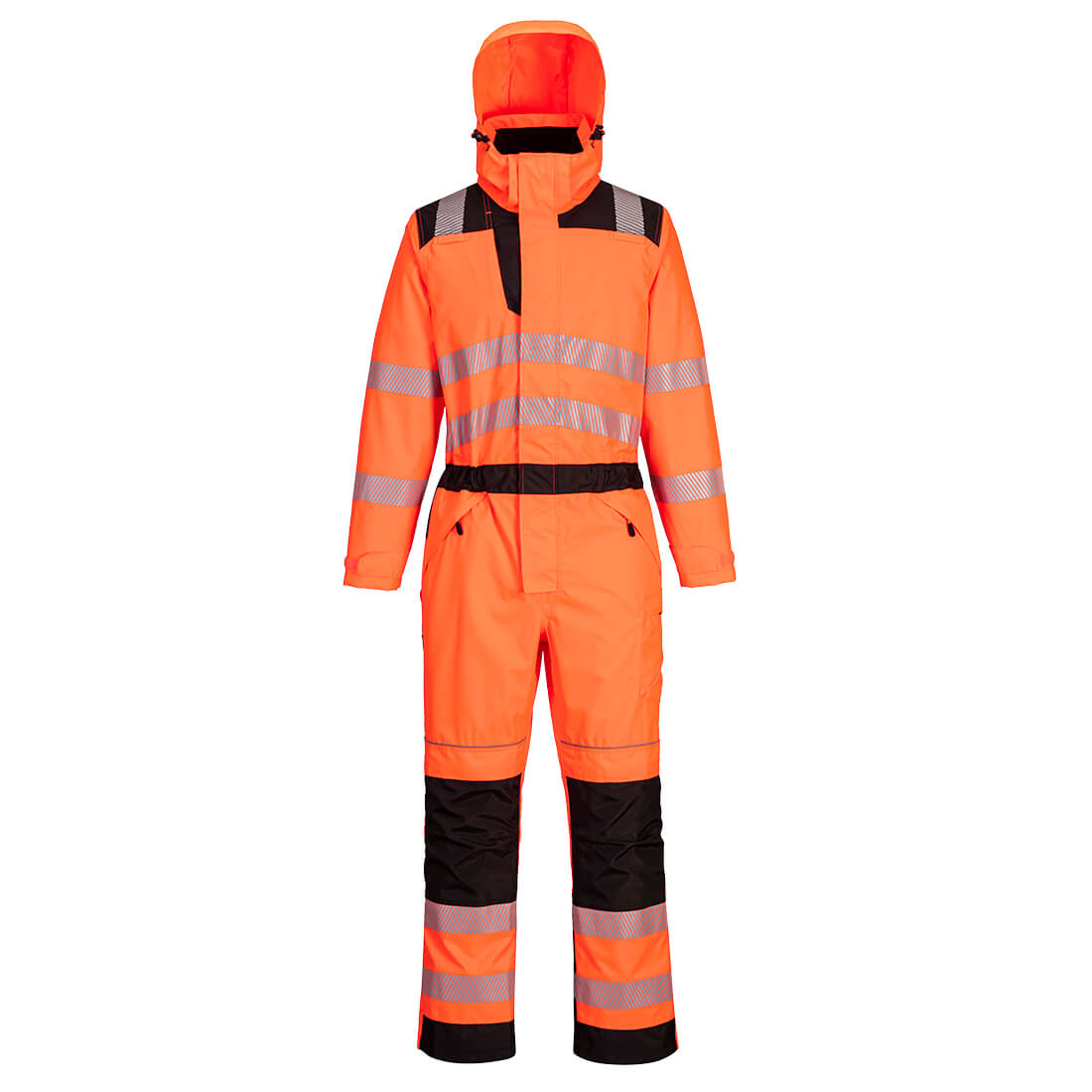 Portwest PW3 Hi-Visibility Waterproof One_Piece Coveralls. protexU