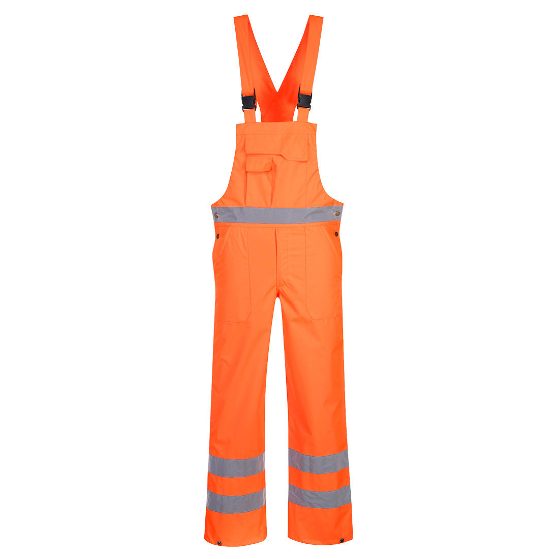 Portwest Hi-Vis Waterproof Breathable Bib & Brace Orange. protexU