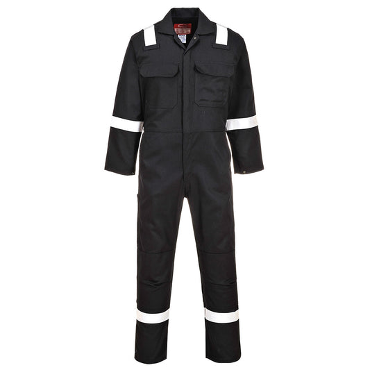 Portwest Iona Flame-Resistant Overalls Black CE CAT III protexU