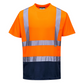 Orange Hi Vis T Shirt Rail, Road, Visibility, Safety, Class 2, Workwear, Two-tone, Short Sleeve, Portwest, protexU