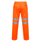 Hi Vis Orange safety work trousers with reflective stripes for rail industry. From protexU