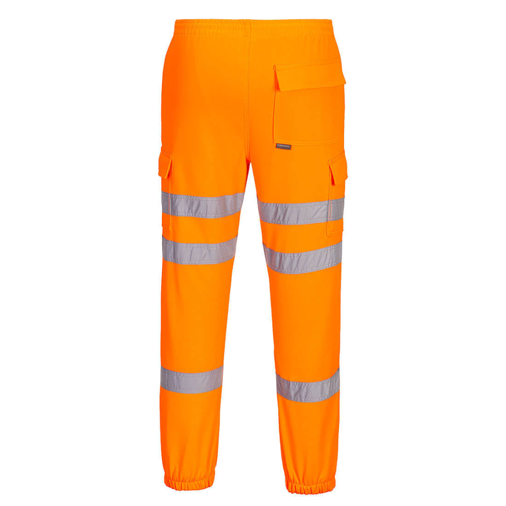 Hi Vis Orange reflective safety joggers by Portwest from protexU. For rail and road industries