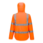 Portwest Hi-Vis Orange Lightweight Packable Rain Jacket - S164