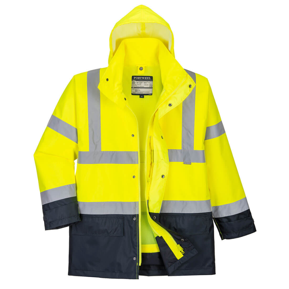 S768 - Hi-Vis 5-in-1 Contrast Executive Jacket Portwest protexU