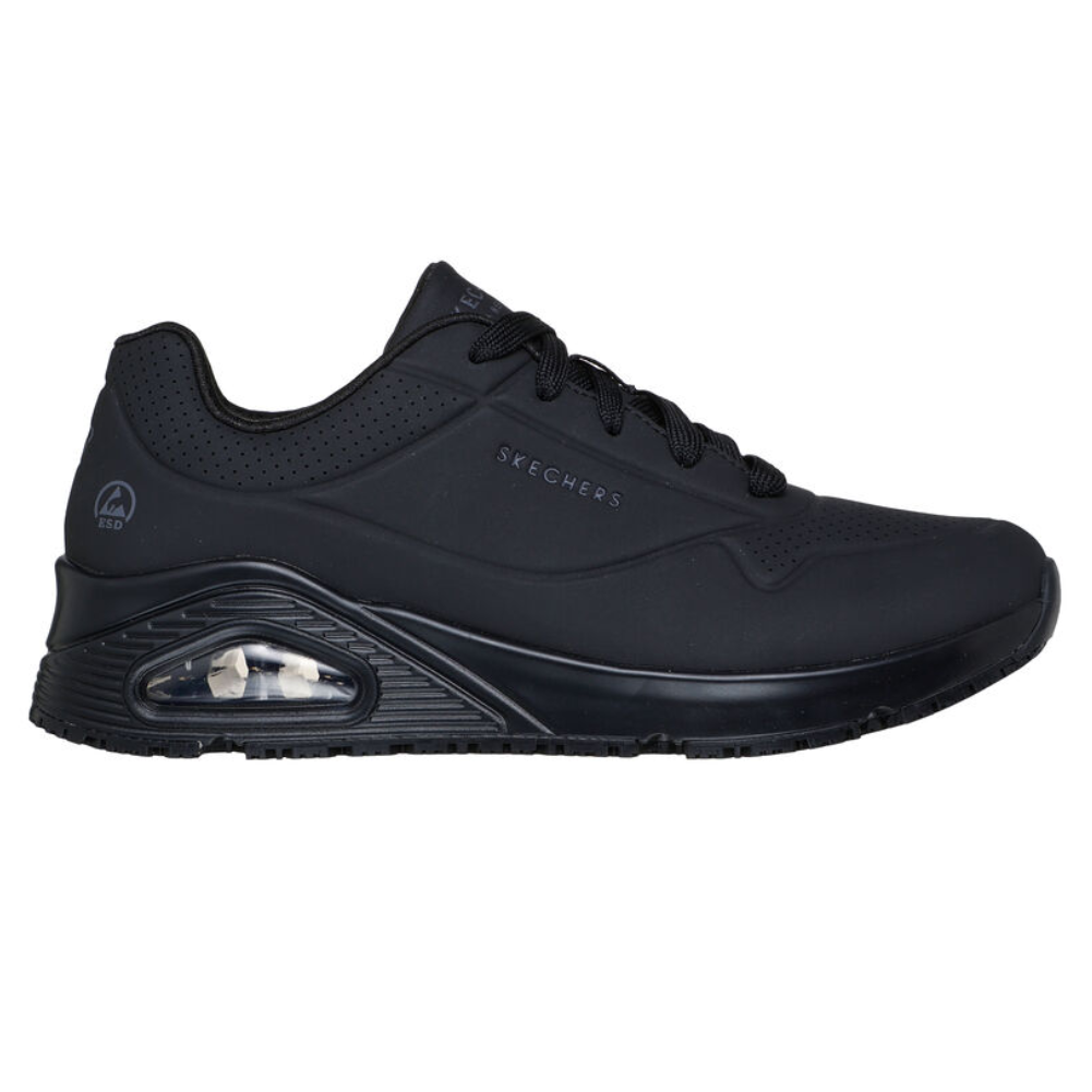 Skechers Uno Work Trainer Men's Uno SR Sutal Black - protexU