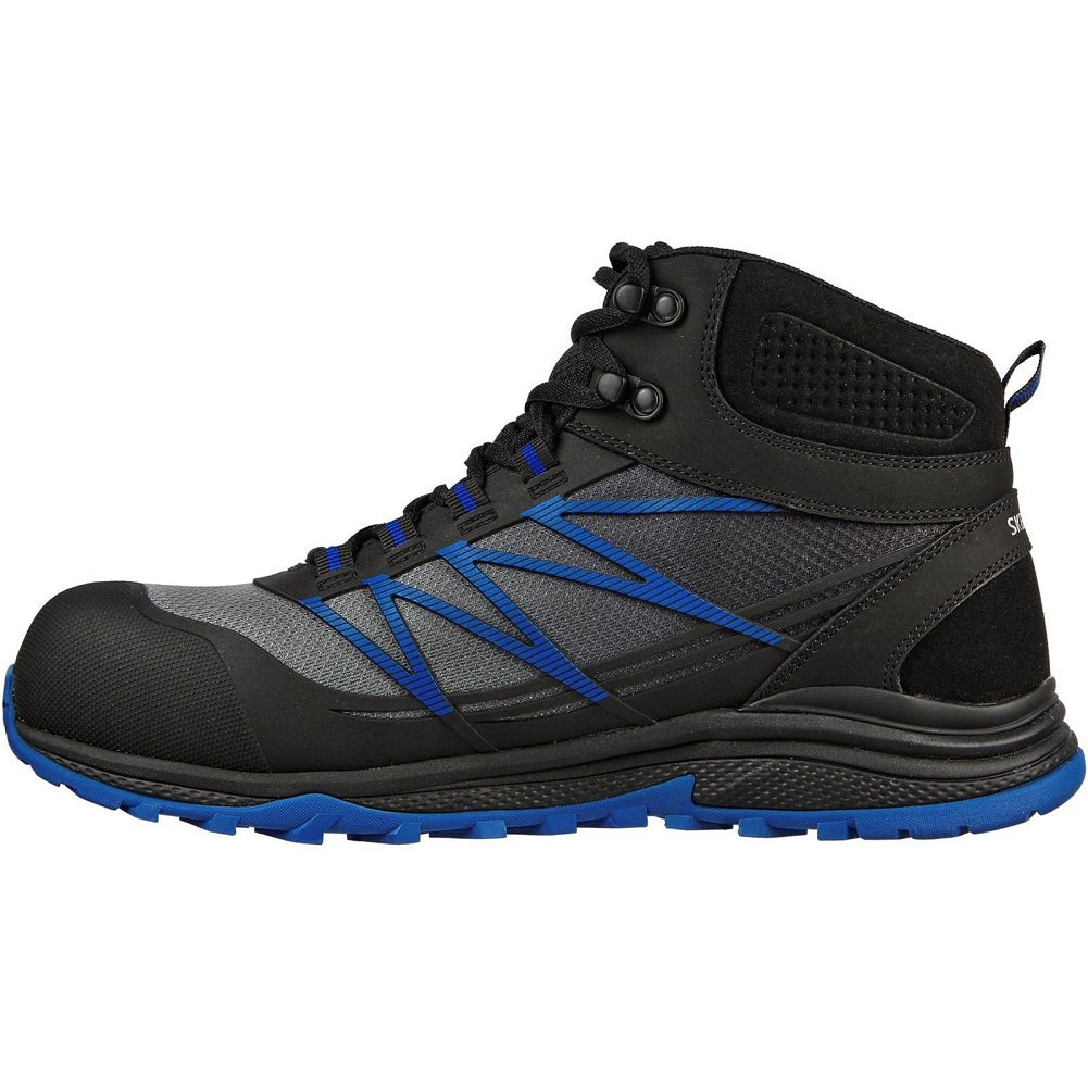 Skechers Work Puxal Firmle S1 P SRA ESD Safety Boot Black/Blue. protexU