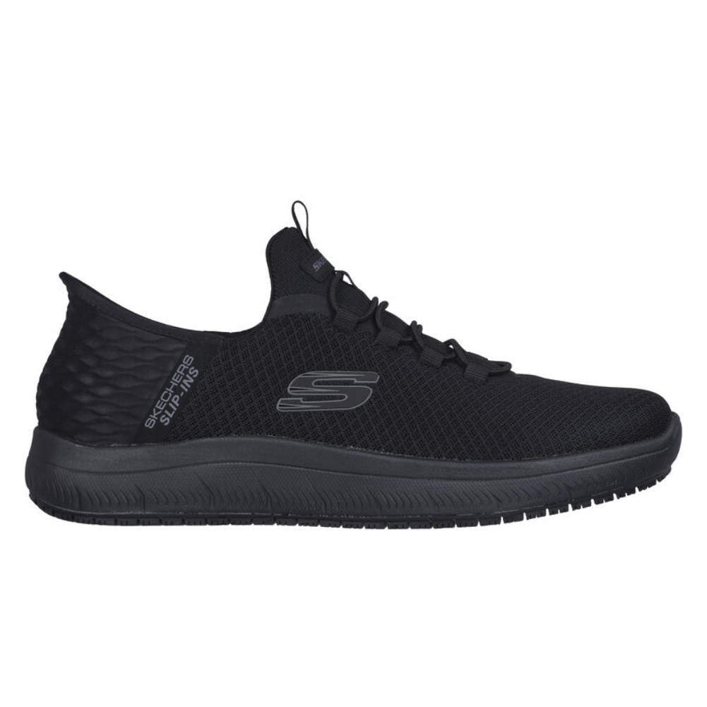 Skechers Slip-Ins Work Occupational Work Trainer Men's Summits SR Colsin - Black protexU