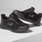 Skechers Work Shoe Squad SR Black, Women's work shoe, food industry shoe, catering shoe, nursing shoe, protexU