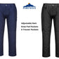 Portwest Super Worker Trousers. Black or Navy. Adjustable Leg Length. protexU