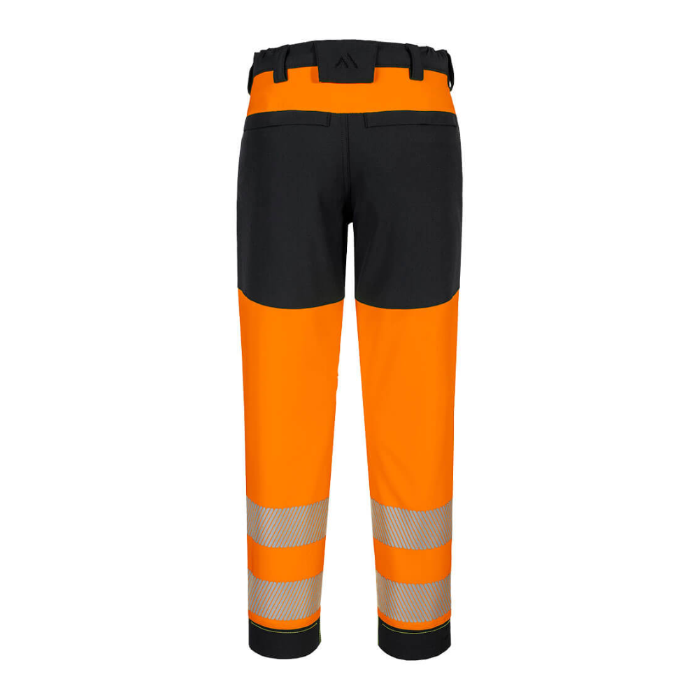Portwest T141 PW3 Hi-Vis Women's Stretch Hi Vis Work Trouser Orange. ProtexU