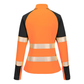 Women's Hi-Vis Orange Quarter Zip Sweatshirt. Portwest. protexU