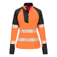 Women's Hi-Vis Orange Quarter Zip Sweatshirt. Portwest. protexU