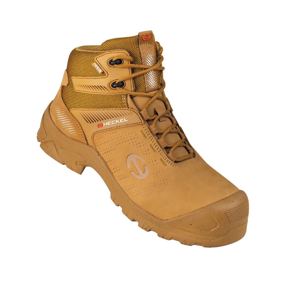 Heckel MACCROSSROAD 3.0 Safety Boots Tan Leather High S3S. protexU