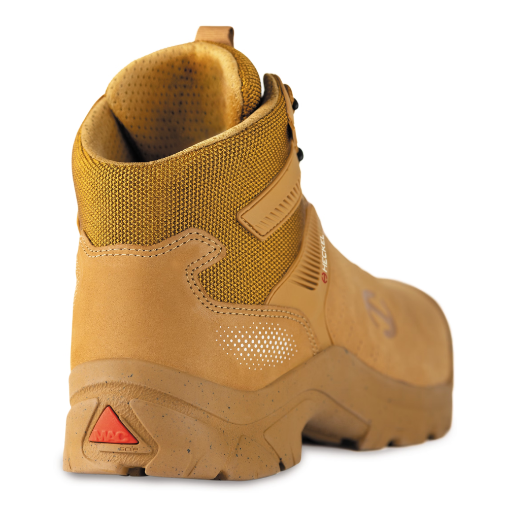 Heckel MACCROSSROAD 3.0 Safety Boots Tan Leather High S3S. protexU