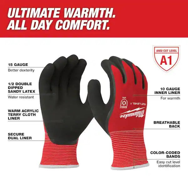 Milwaukee Thermal Lined Winter Gloves. protexU