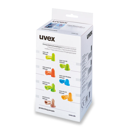 uvex x-fit Dispenser Refill 2112022 Earplugs 300 Pairs SNR 37