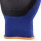 uvex athletic lite Safety Work Gloves 60027 Foam Palm Blue Black cuff detail