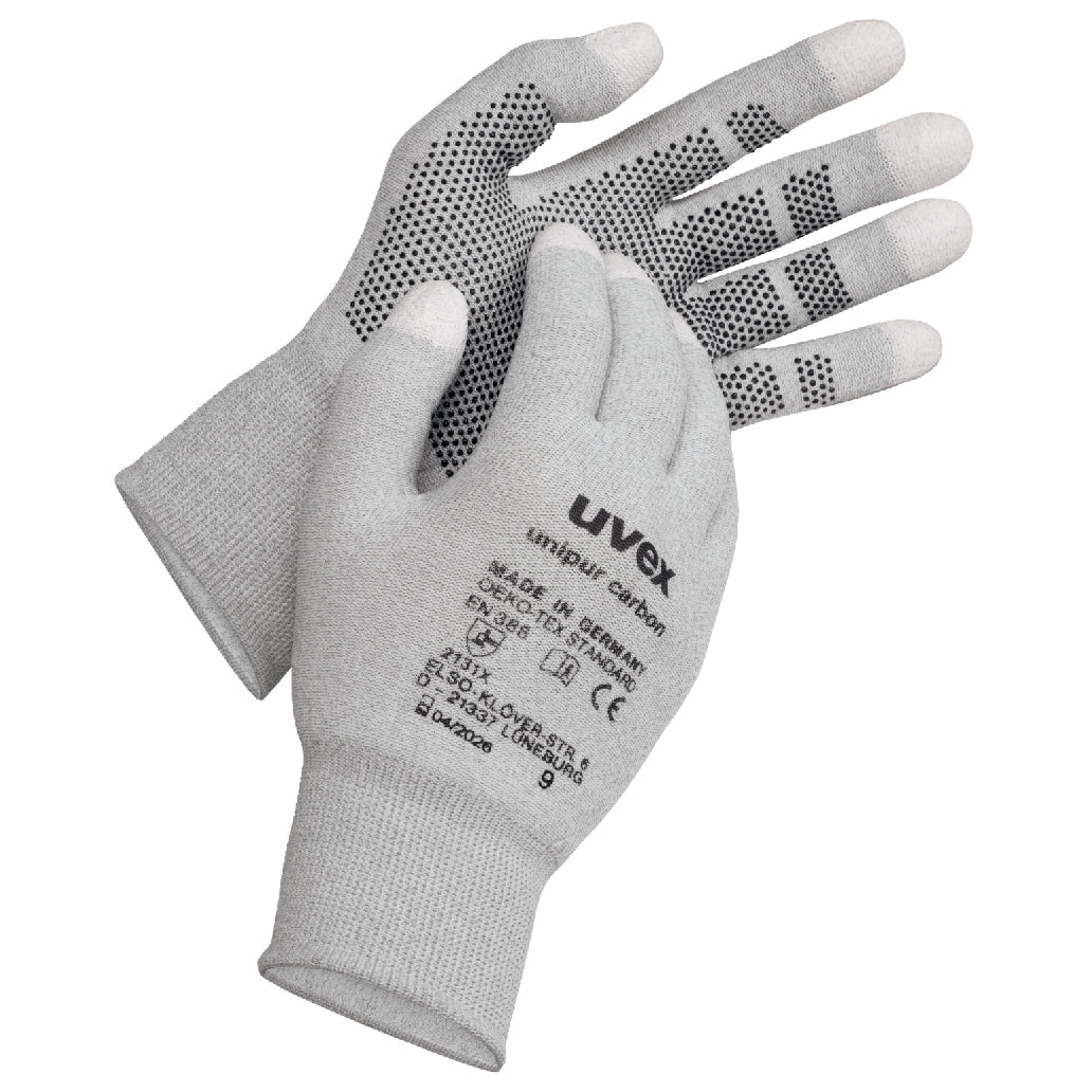 uvex unipur carbon Antistatic ESD Protective Gloves Microdot Palm