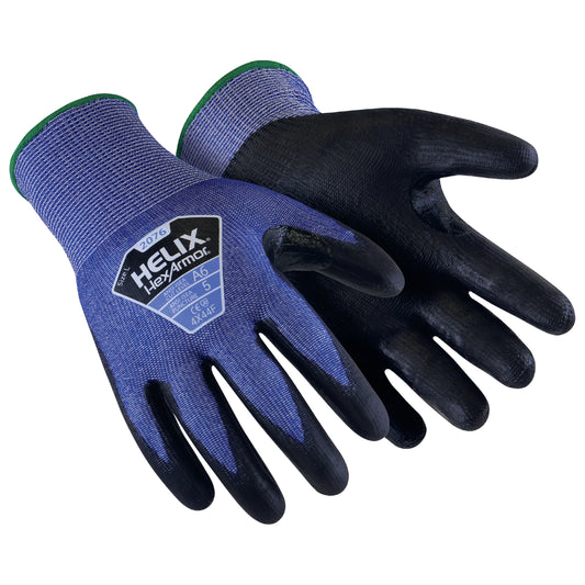 HexArmor® Helix® 2076 Seamless coated safety glove cut protection level F protexU