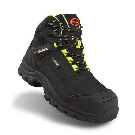 Heckel MACEXPEDITION 2.0 Goretex Waterproof Safety Boots  100% metal-free model for humid outdoor environments, forestry  EN ISO 20345: 2011 – S3 CI HI HRO WR SRC  Safety footwear equiped with Gore-Tex membrane. Gore-Tex guarantees high breathability, long-lasting waterproofness and outstanding comfort. protexU