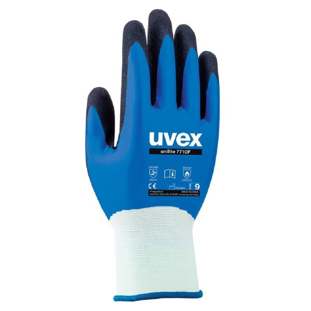With a seamless 15 gauge Nylon liner, the uvex unilite 7710F provides excellent dexterity and comfort. protexU