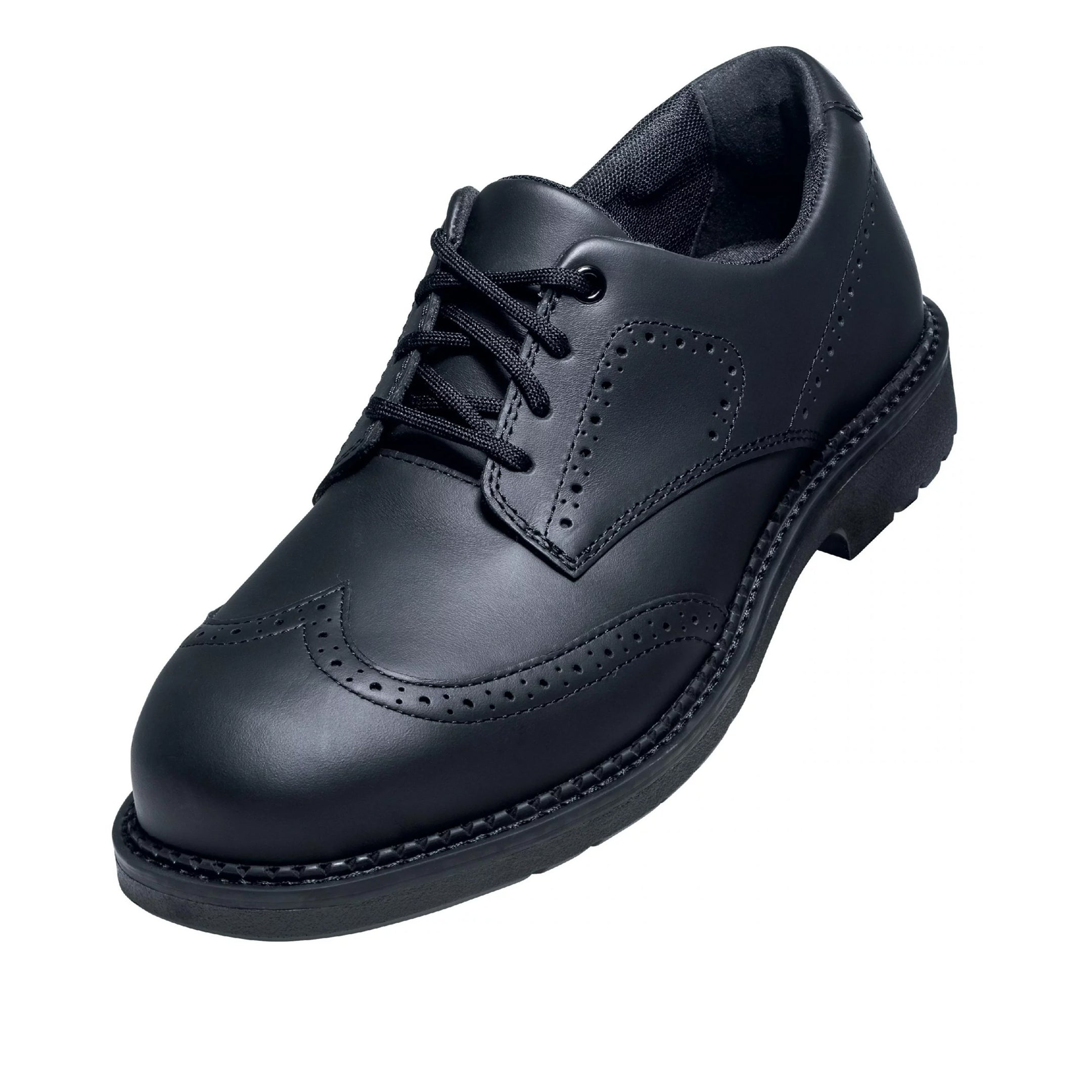 uvex 1 business Black Leather Steel Toe Capped Mens Safety Business Sh protexU