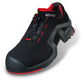 uvex 1 ESD Rated Metal-Free S3 SRC Safety Trainers Black/Red (Non-Perforated)