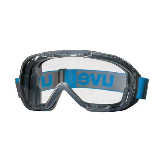 uvex Megasonic OTG Goggles. Fits Over Presciption Glasses. Clear Lens UV400, Elasticated Headband. protexU