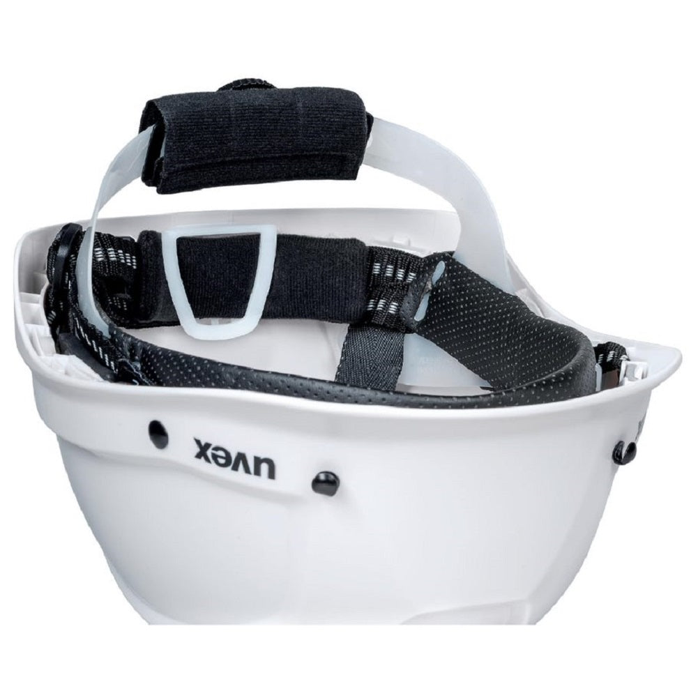 uvex pheos alpine White Safety Helmet with Chin Strap, Adjustable, Ventilated 9773050